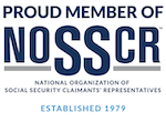 Proud Member of NOSSCR; National Organization of Social Security Claimants' Representatives, established 1979